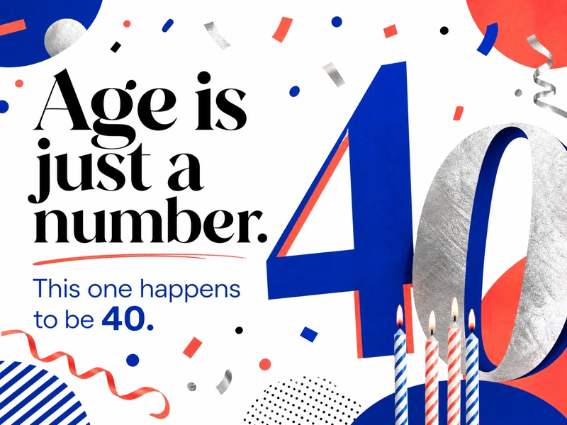 Age Is Just A Number - 40 — 40th Birthday, Funny