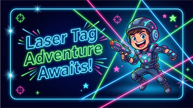 Laser Tag Adventure — Laser Tag Birthday, Lasers, Neon
