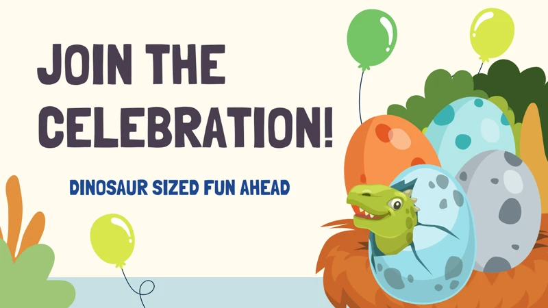 Hatching Fun — Dinosaur Eggs, Dinosaur Birthday, Balloons