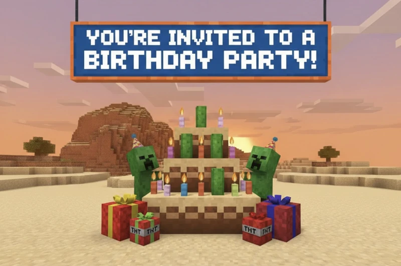 Party in the Overworld — Minecraft, Creepers, Video Game, Gaming
