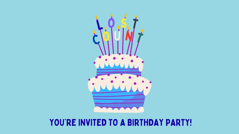 Lost Count — Cake, Candles, Funny, Blue