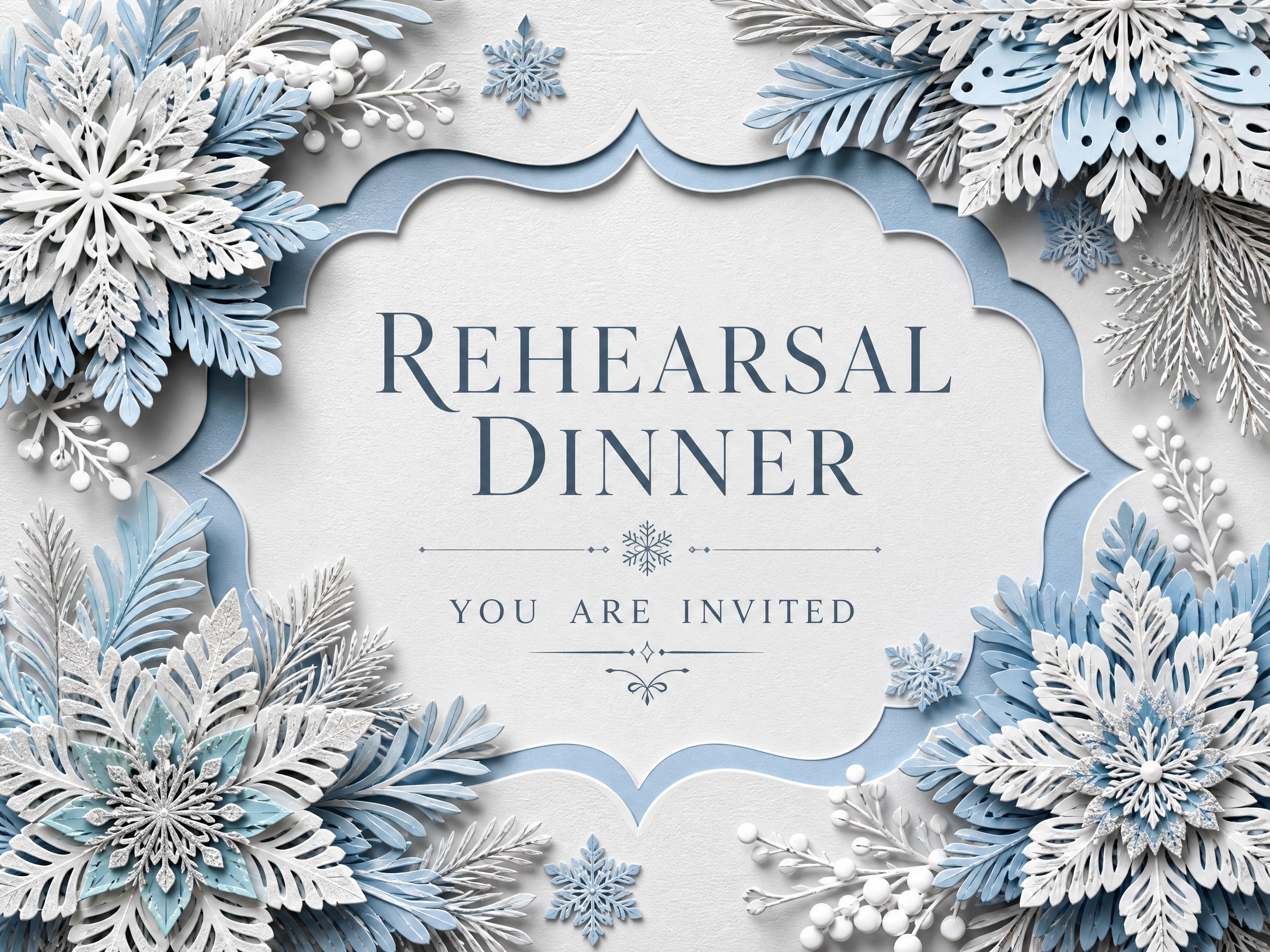 Winter Wonderland Rehearsal Dinner