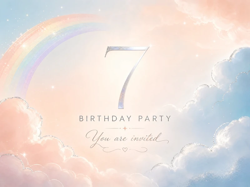 Out Of This World Dreams — 7th Birthday, Rainbow, Sky, Clouds
