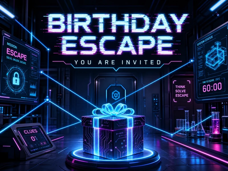 Sci-Fi Escape — Escape Room Birthday, Escape Room, Sci-Fi