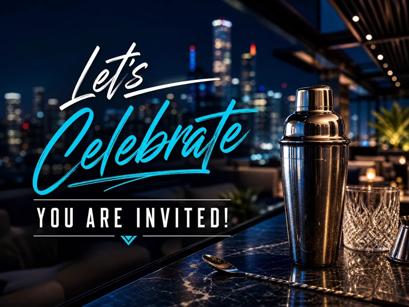 Big City Lights — Let's Celebrate, Cityscape, Cocktail Party, Bar