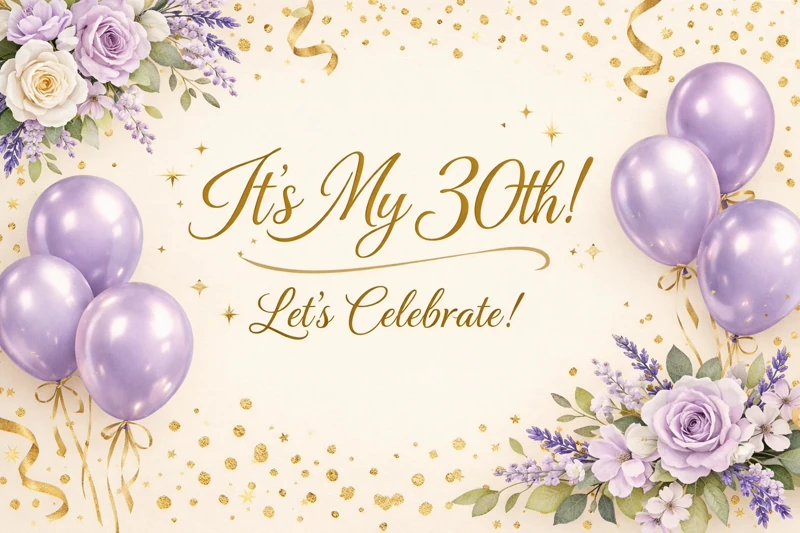 It's My 30th Birthday — Thirty, 30, Thirtieth
