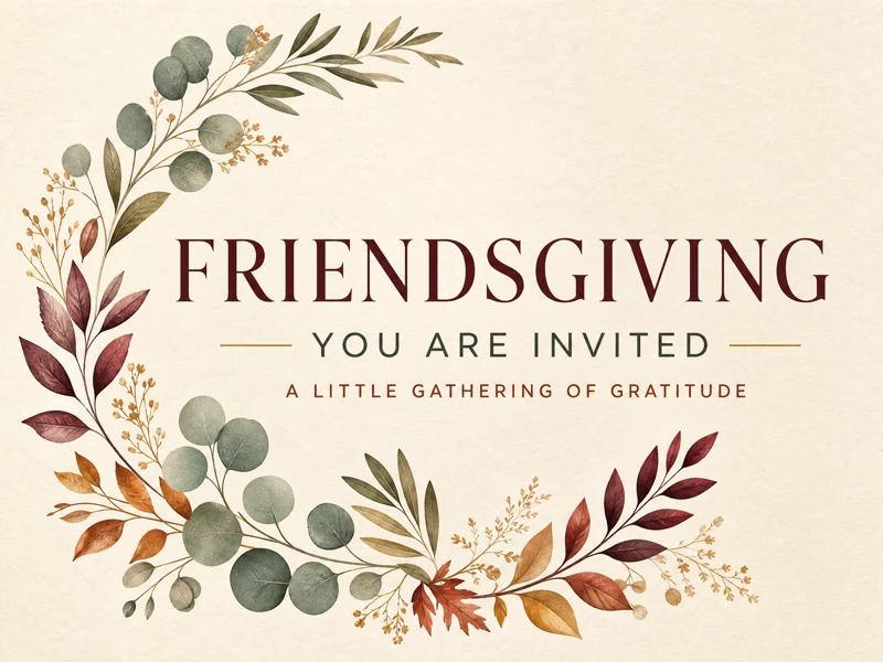 Gathering Of Gratitude — Friendsgiving, Thanksgiving, Floral