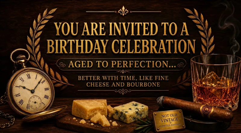 Aged to Perfection — Funny, Bourbon, Vintage, Cheese
