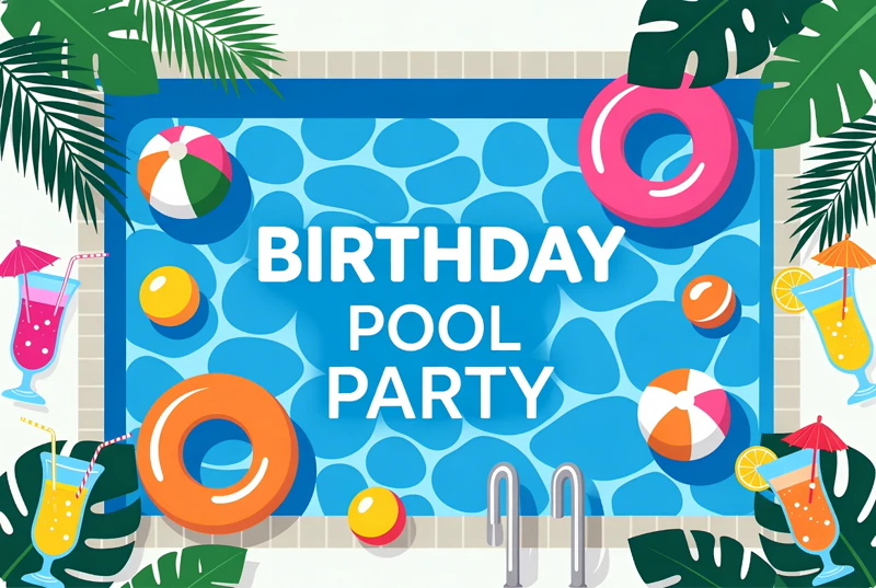 Birthday Pool Party — Pool Party Birthday, Summer, Swim, Float