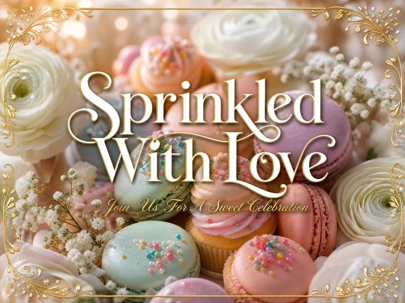 Sprinkled With Love — Baby Sprinkle, Macaroon, Ranunculus Flowers