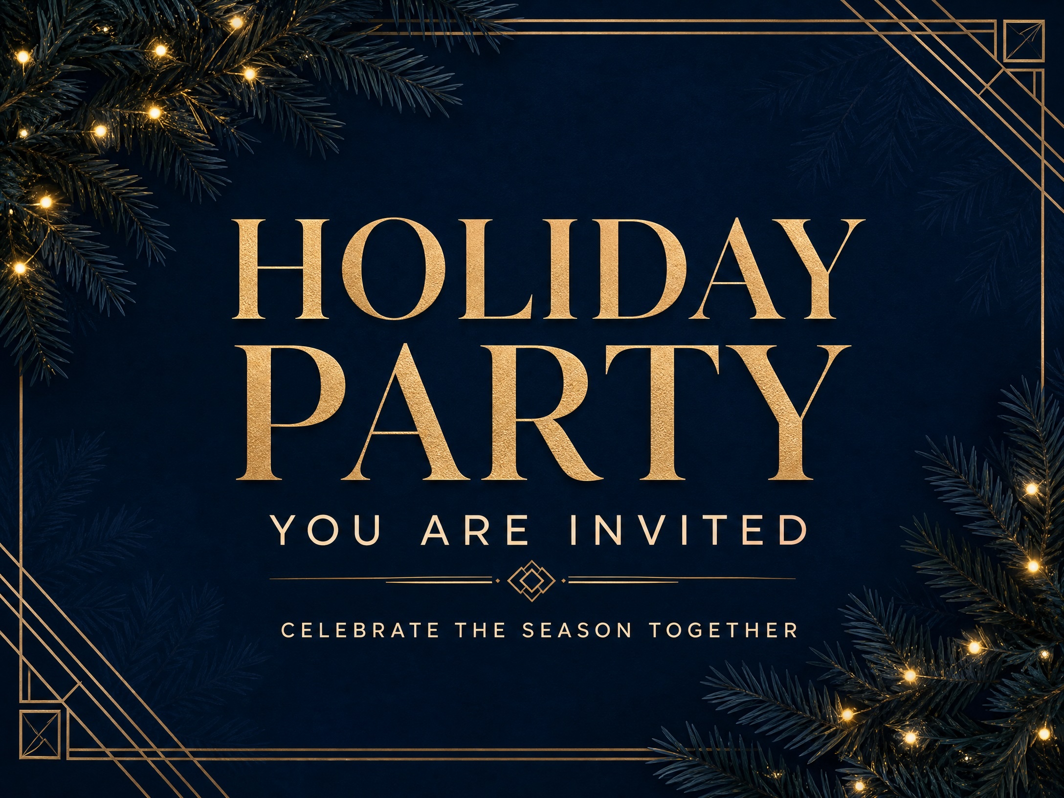 Holiday Party Invitation — Holiday Party, Celebrate Together