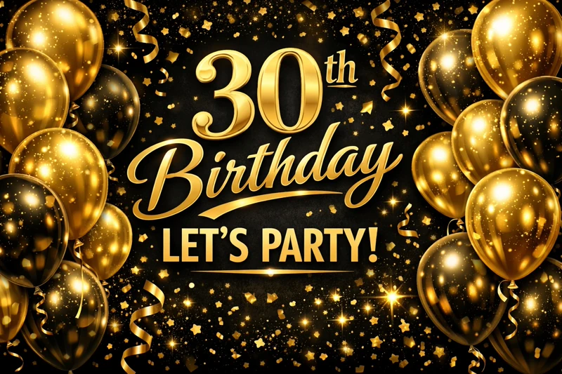 30th Birthday Party — Thirty, Thirtieth Birthday, 30