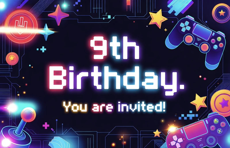 Let's Play — 9th Birthday, Video Games