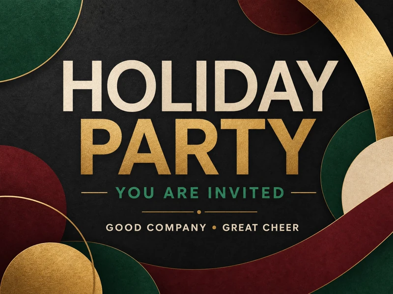 Celebrate Together — Holiday Party, Corporate, Event, Invitation