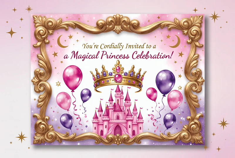Princess Celebration — Princess Birthday, Castle, Crown