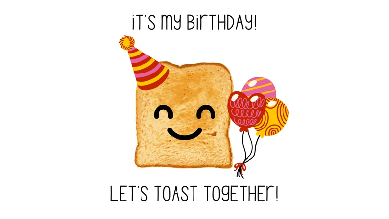 Toast Together — Funny, Toast, Party Hat, Adult