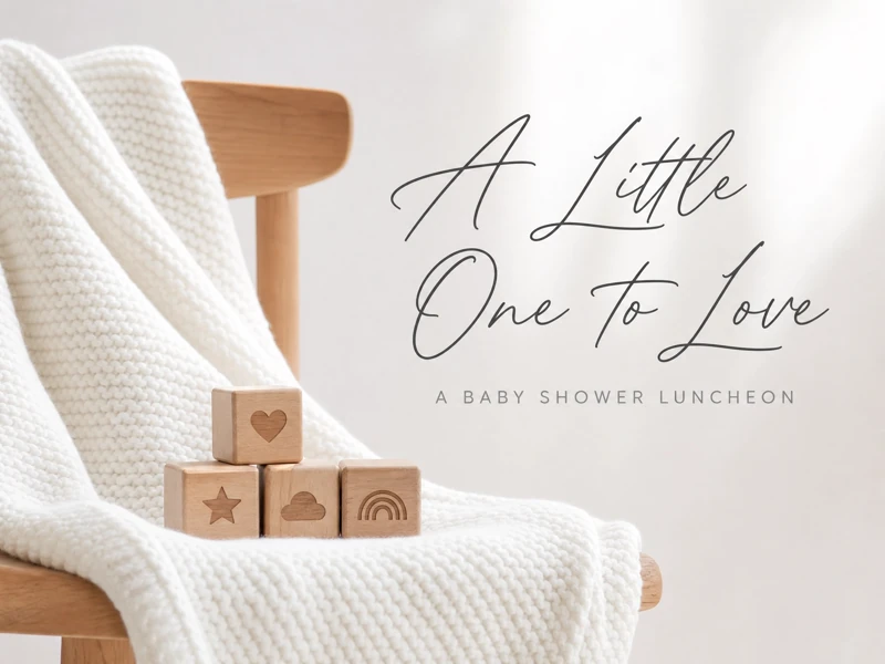 Baby Shower Luncheon — Baby Shower, Minimalistic, Natural