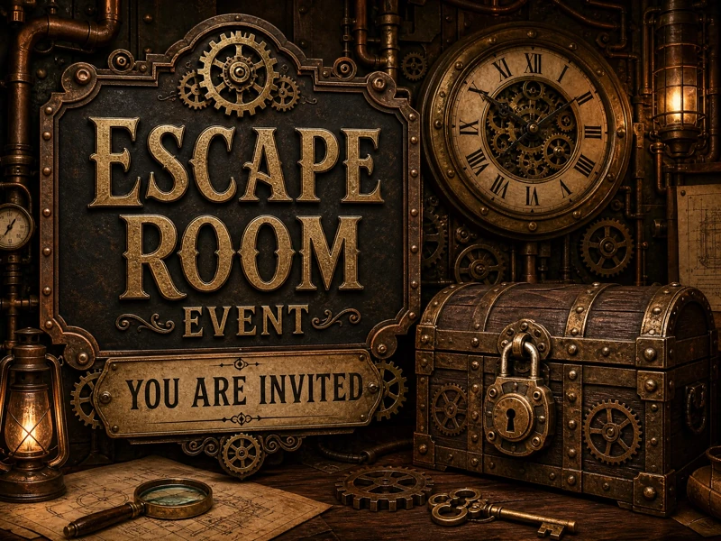 Escape Room Event — Adventure, Escape Room, Team Building, History