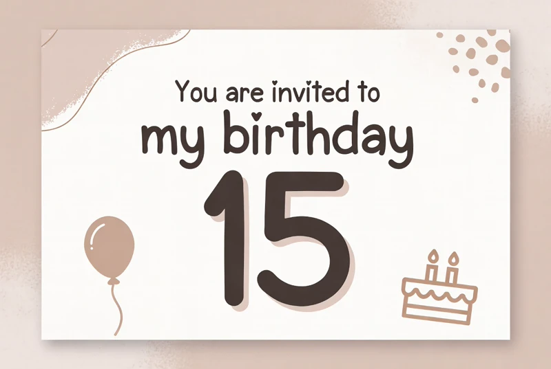 Friends and Celebrations — 15th Birthday, Fifteenth