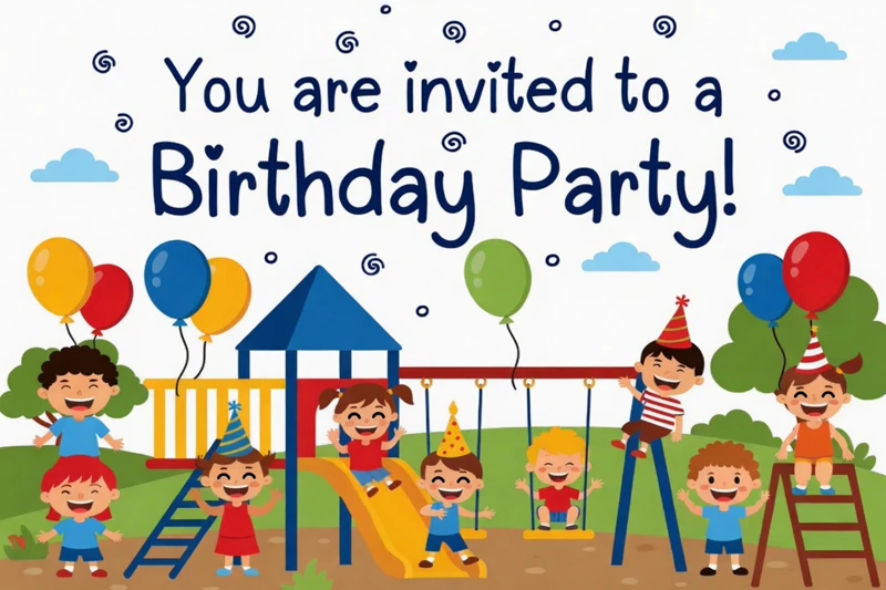 Slides and Swings — Playground Birthday, Kids, Fun