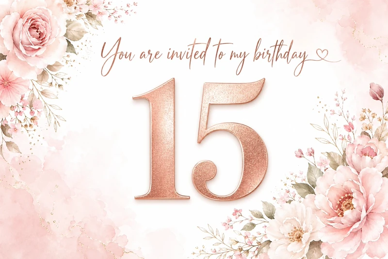 Flowers and Petals — 15th Birthday, Fifteenth