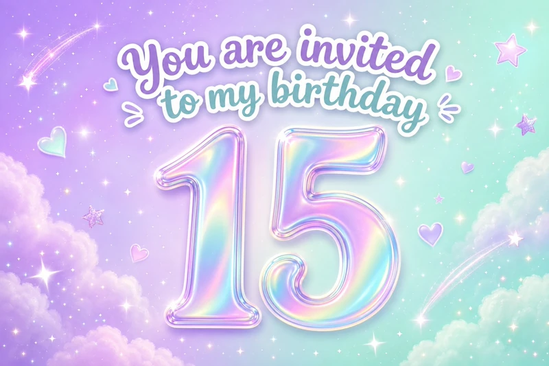 Glowing 15 — 15th Birthday, Fifteenth