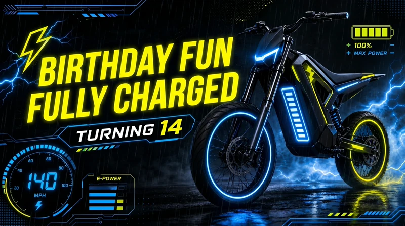 Fully Charged Fun — 14th Birthday, E-Bike