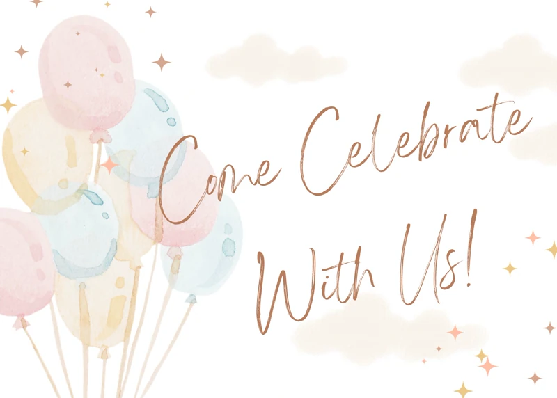 Balloon Bliss — Balloons, Baby, Celebration, Pastel