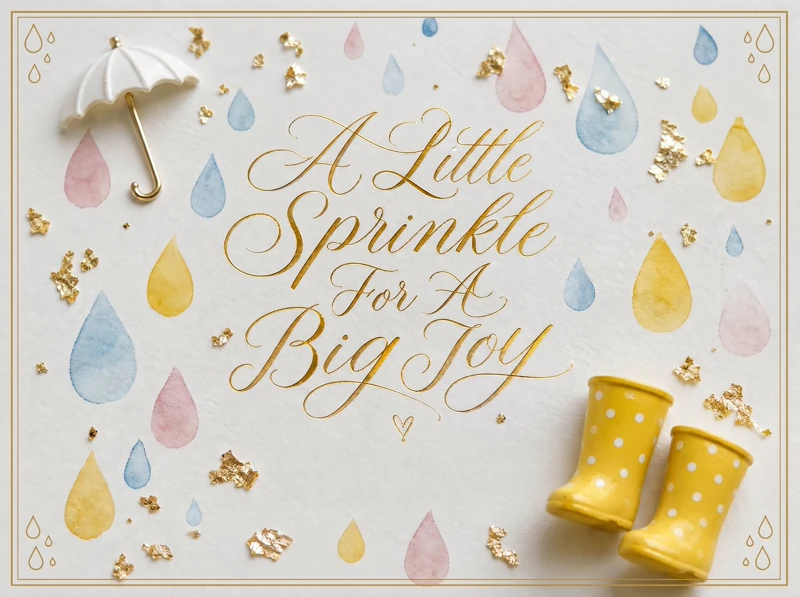 Sprinkle For A Big Joy — Baby Sprinkle, Rain boots, Umbrella