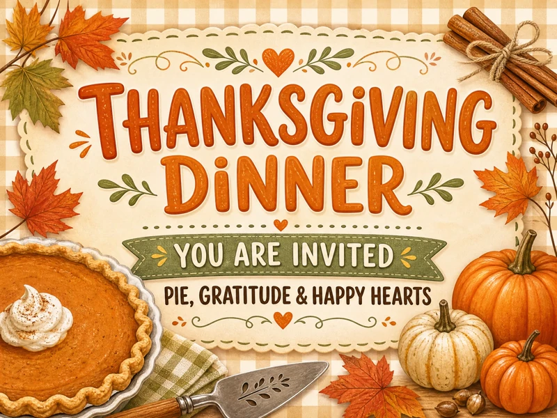 Get-together For Thanksgiving — Thanksgiving, Dinner, Pumpkin Pie, Pumpkins
