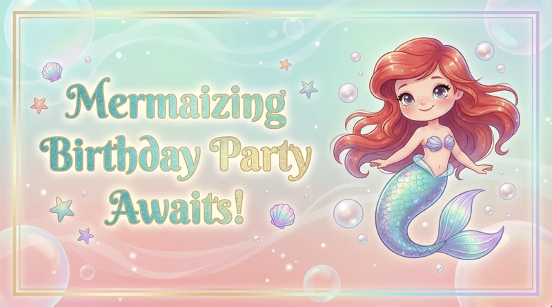 Mermaizing Birthday Party — Mermaid, Ariel, Ocean, Shells