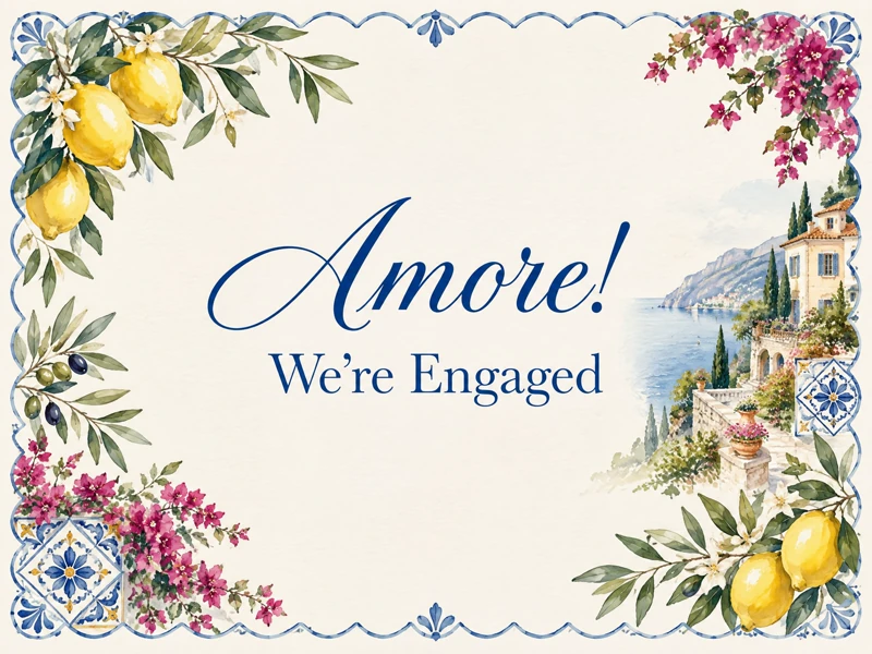 Amore! — Engagement Party, Amalfi Coast, Italy, Italian Wedding