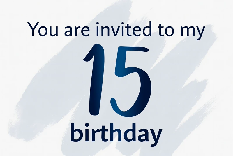 Breezy 15 — 15th Birthday, Fifteenth, Blue