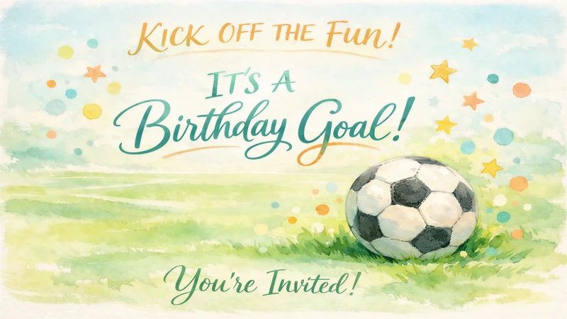 Birthday Goal — Soccer Birthday, Sports