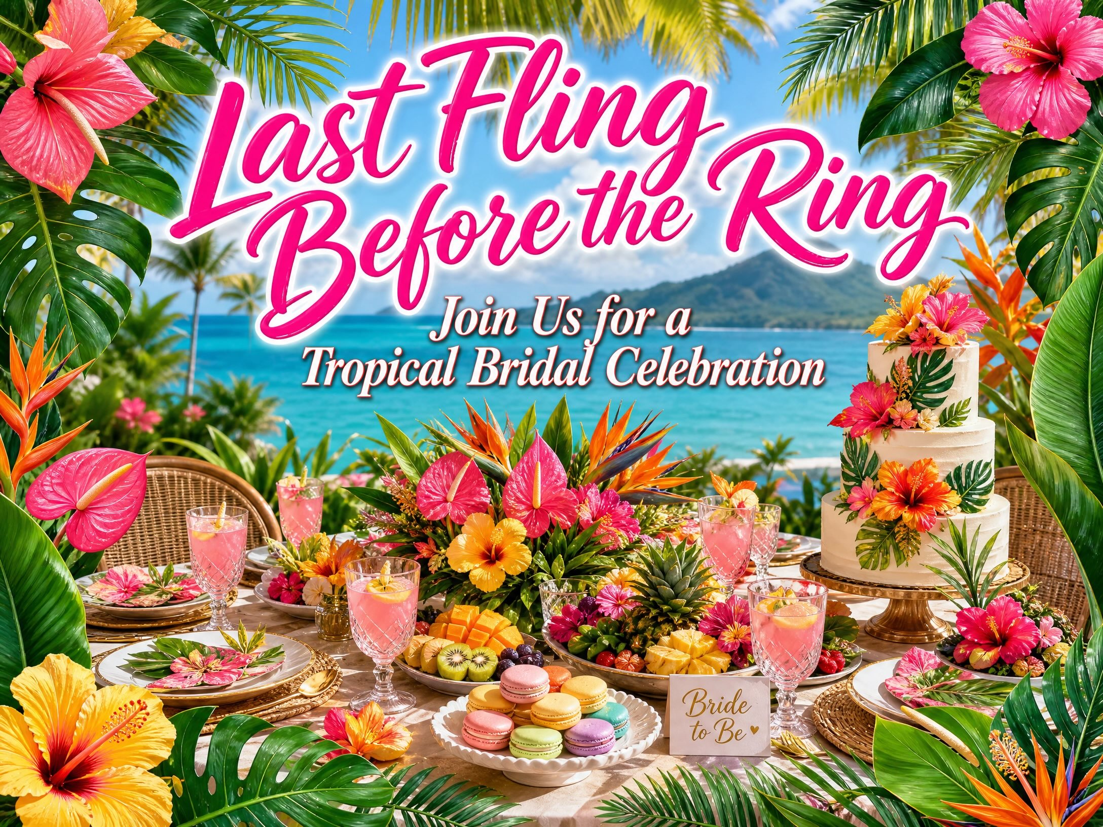 Tropical Bridal Celebration