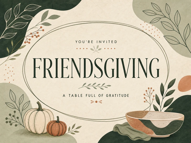 A Table Full Of Gratitude — Friendsgiving, Thanksgiving, Pumpkin