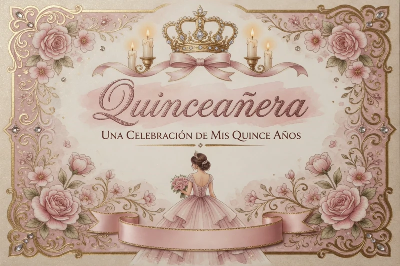 Quinceañera Beauty — Flowers, Quince, Fifteen, 15th Birthday, Quinceanera