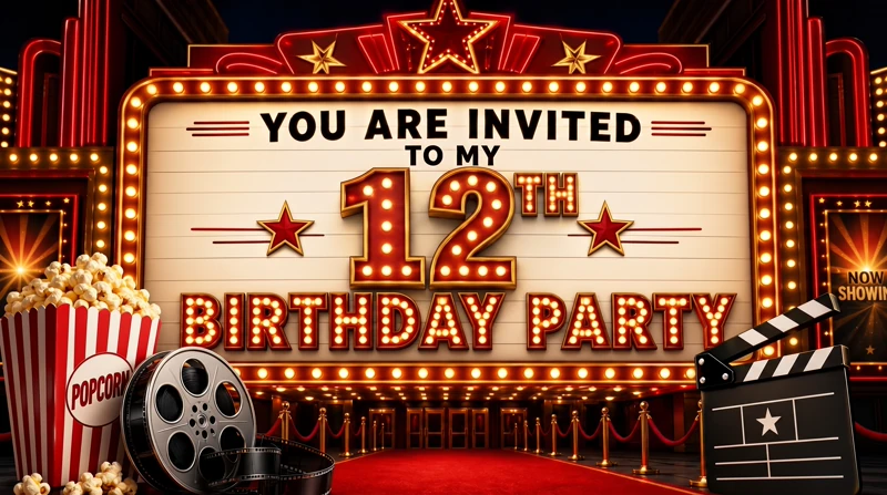 12th Movie Night — 12th Birthday, Movie Birthday