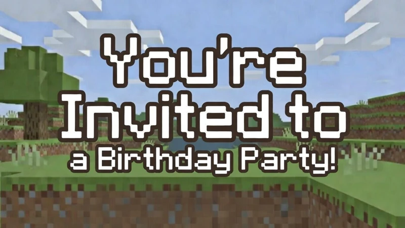Birthday Game Time — Minecraft, Video Game, Gaming