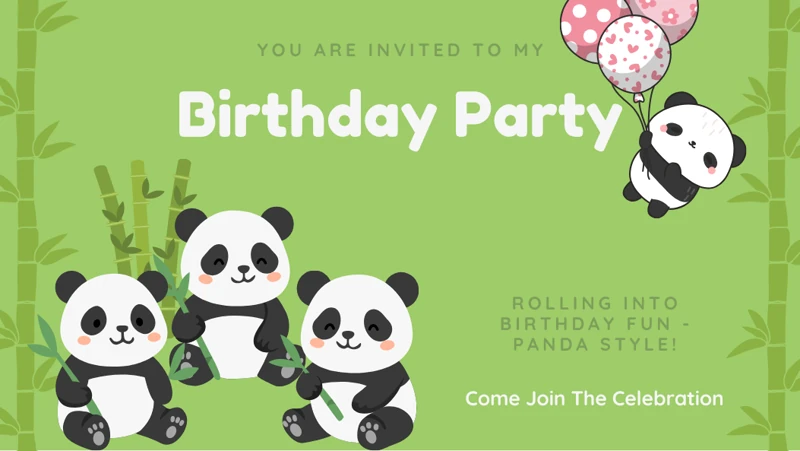 Panda Style — Panda, Cute, Bamboo, Green