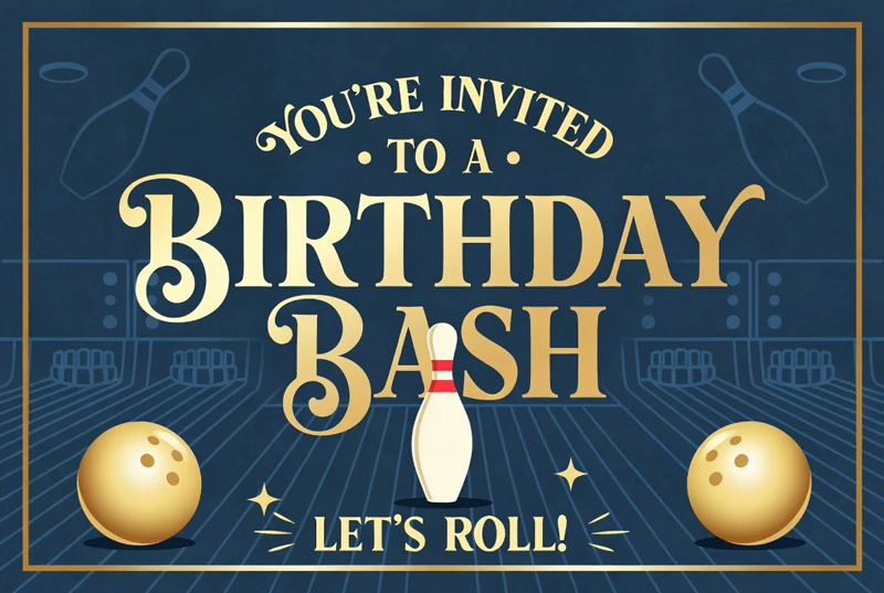 Let's Roll! — Bowling Birthday, Pin