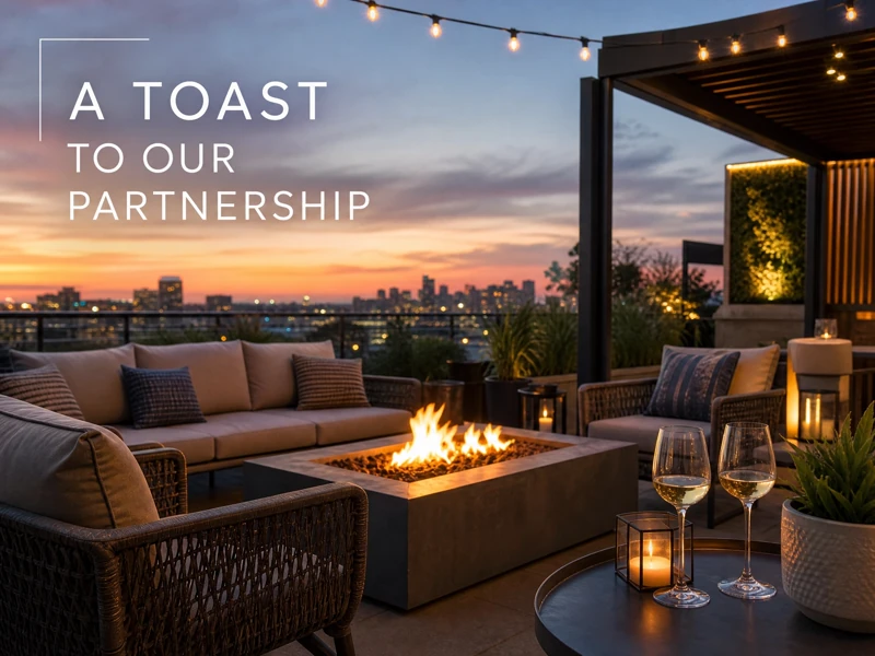 A Toast To Our Partnership — Partnership Celebration, Business