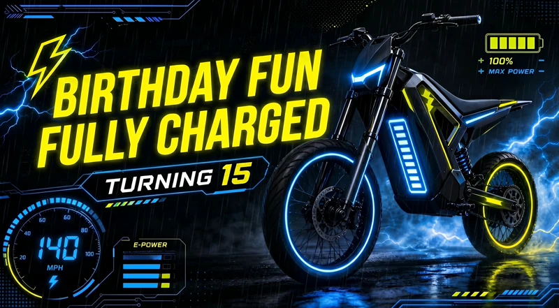 E-Bike Fans Welcome — 15th Birthday, Fifteen