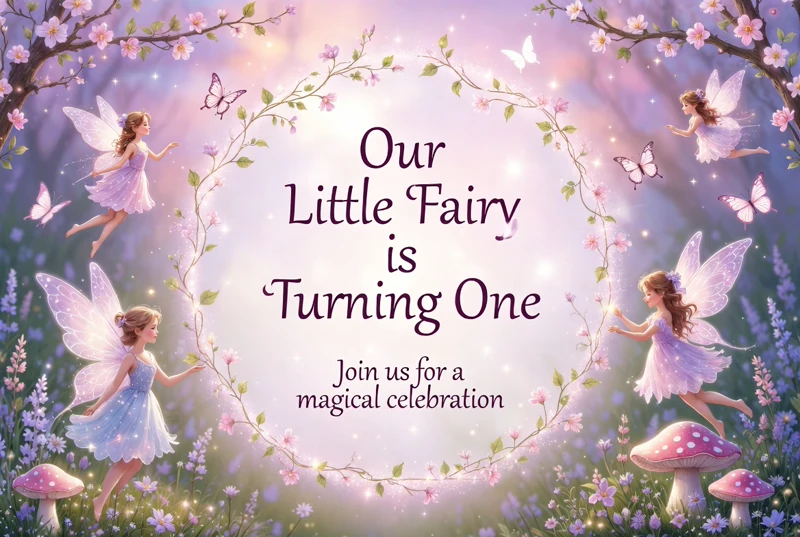 Little Fairy — Fairy Birthday, Fairy First Birthday
