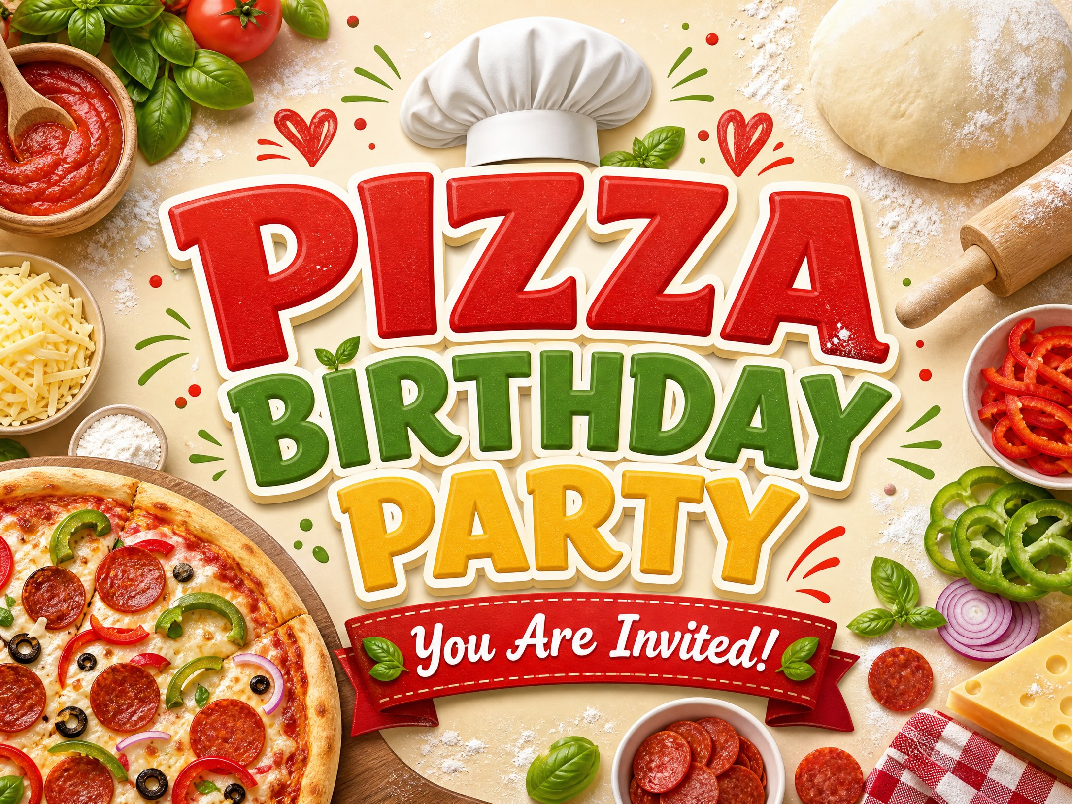 Pizza Making Birthday Party — Pizza Birthday, Pizza Party, Cooking