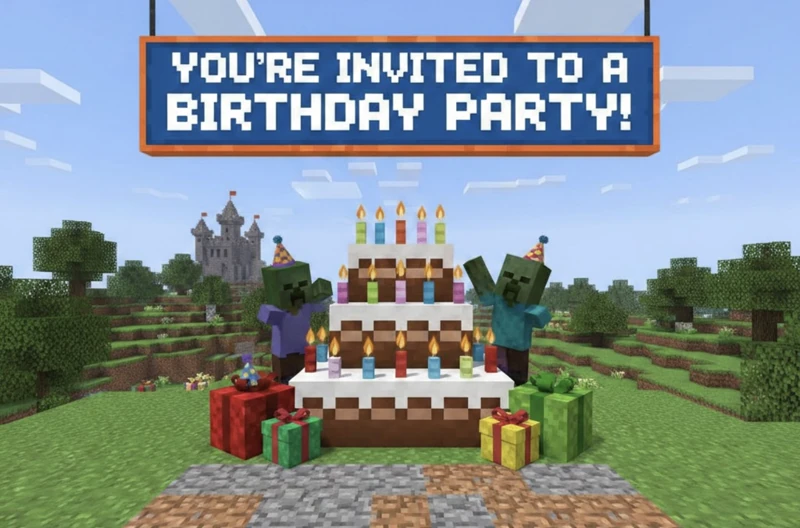 Mine Your Way to the Party — Minecraft, Video Game, Gaming