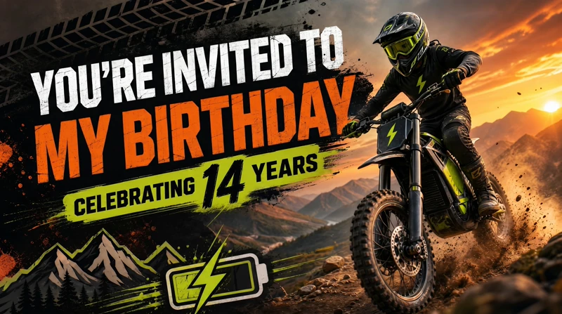 Offroad Fun — 14th Birthday, E-Bike, Dirt Bike