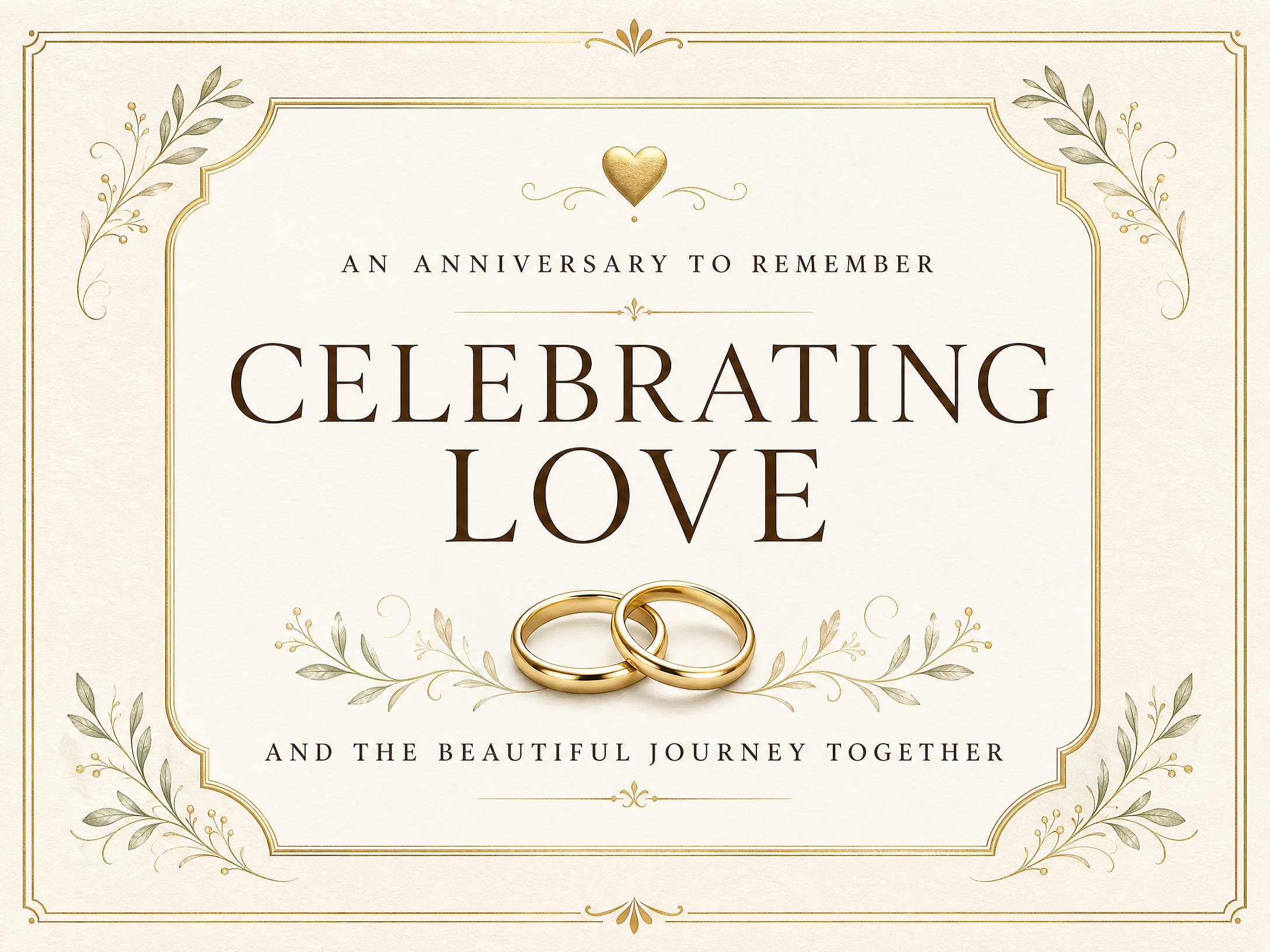 Celebrating Love — Anniversary, Rings, Invitation