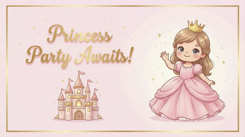 Princess in the Castle — Princess Birthday, Castle, Pink, Royal