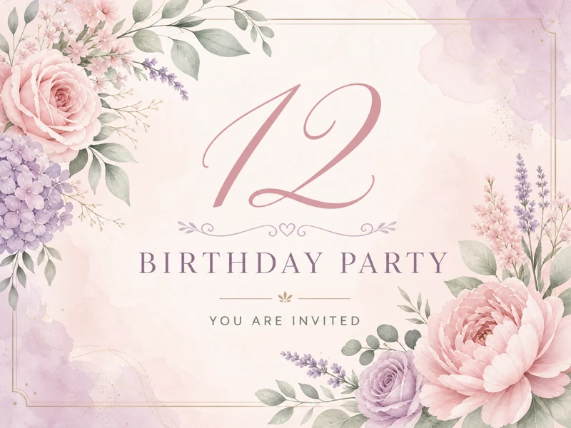 Roses and Blooms — 12th Birthday, Roses, Pink, Flowers